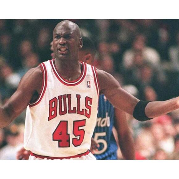 Michael Jordan (Mitchell/Ness)-(Bulls)-(No.45)-(White/Red)-(XL)-(New)-$100.00 - Picture 2 of 9